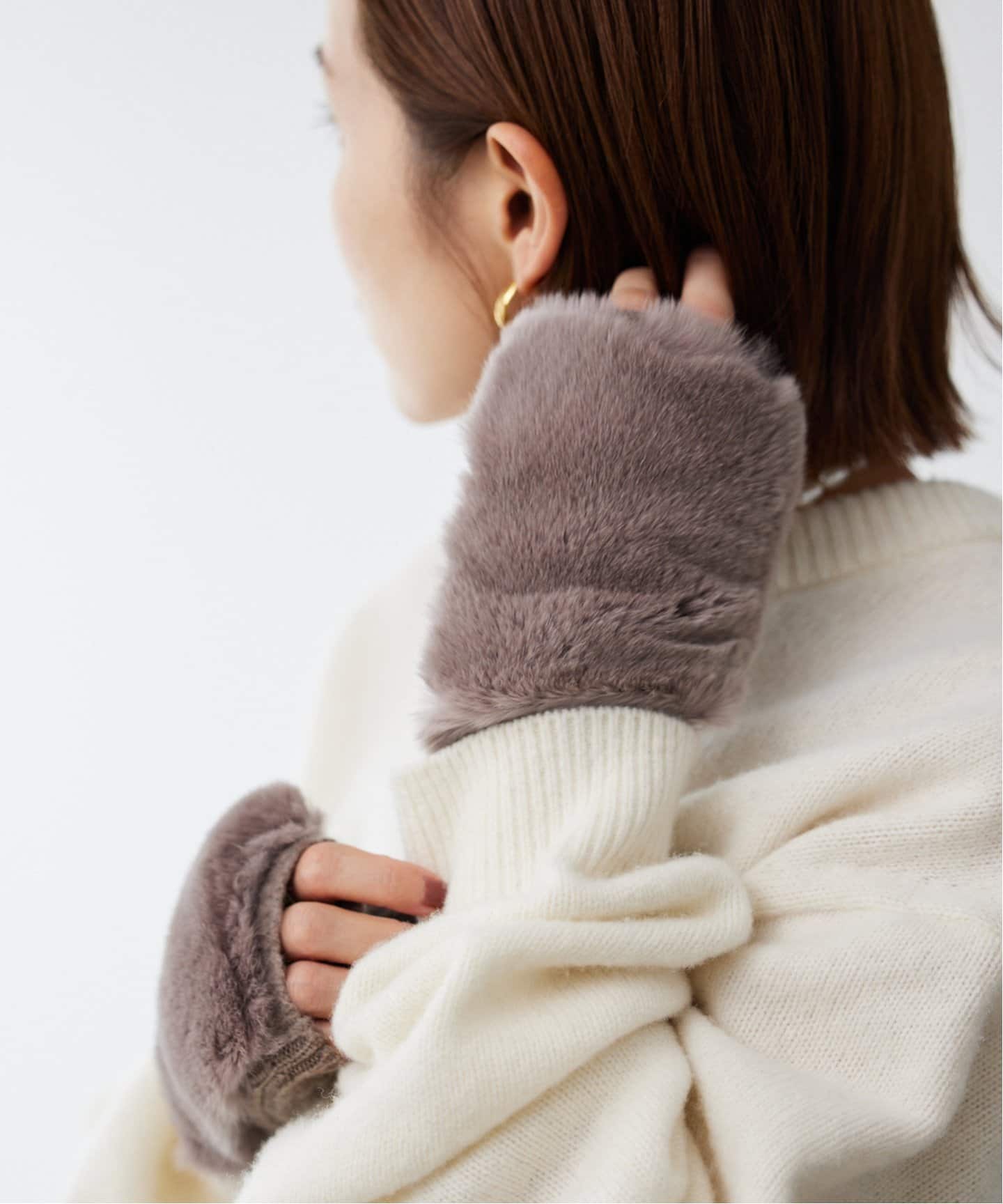 レッキスラビット枕カバー　ライトグレー レッキスラビット枕カバーライトグレー