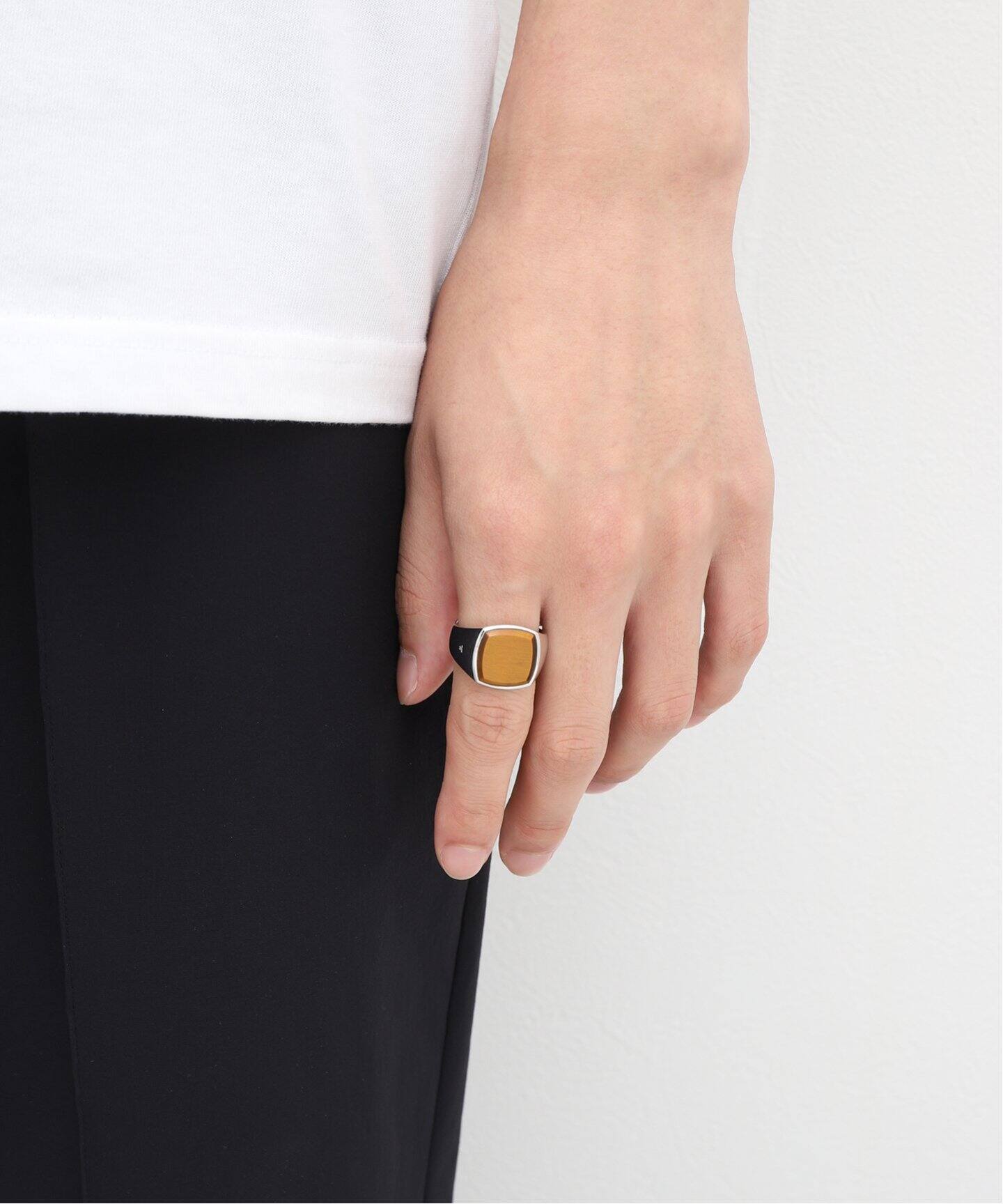 TOM WOOD CUSHION TIGER EYE (M)（リング）｜BOICE FROM BAYCREW