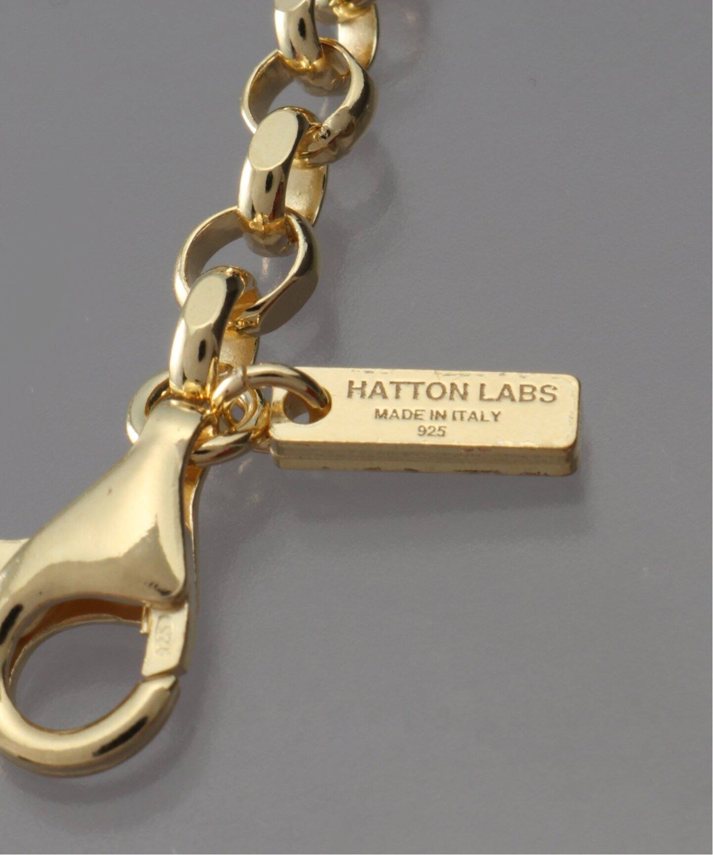 HATTON LABS GOLD DIAMOND CUT BELCHER CHAIN（ネックレス）｜BOICE 