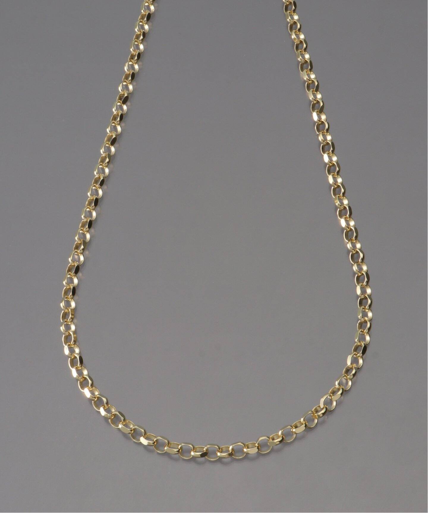 HATTON LABS GOLD DIAMOND CUT BELCHER CHAIN（ネックレス）｜BOICE 