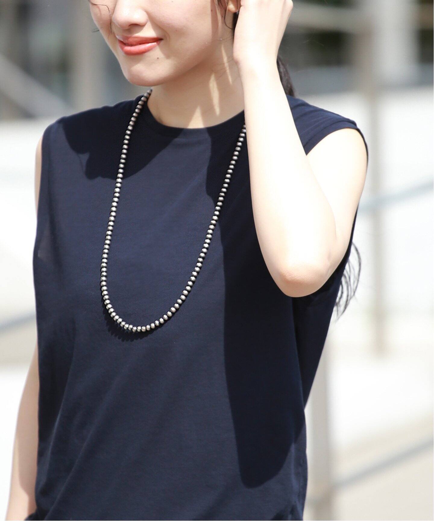 ERICKA NICOLAS BEGAY】6mm ボールチェーンネックレス80（ネックレス  