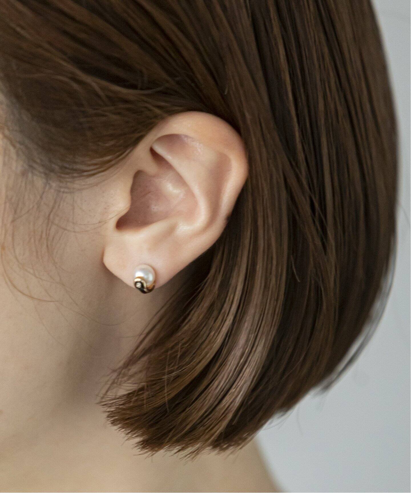 HIROTAKA】 Bird of Paradise パールピアス(片耳)（ピアス（片耳用  