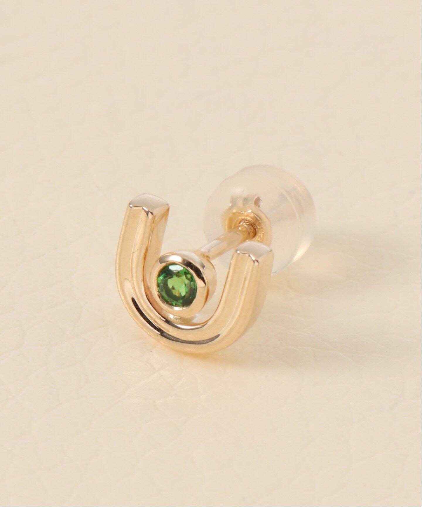 Hirotaka/ヒロタカ Beluga グリーンガーネットピアス（ピアス（片耳用