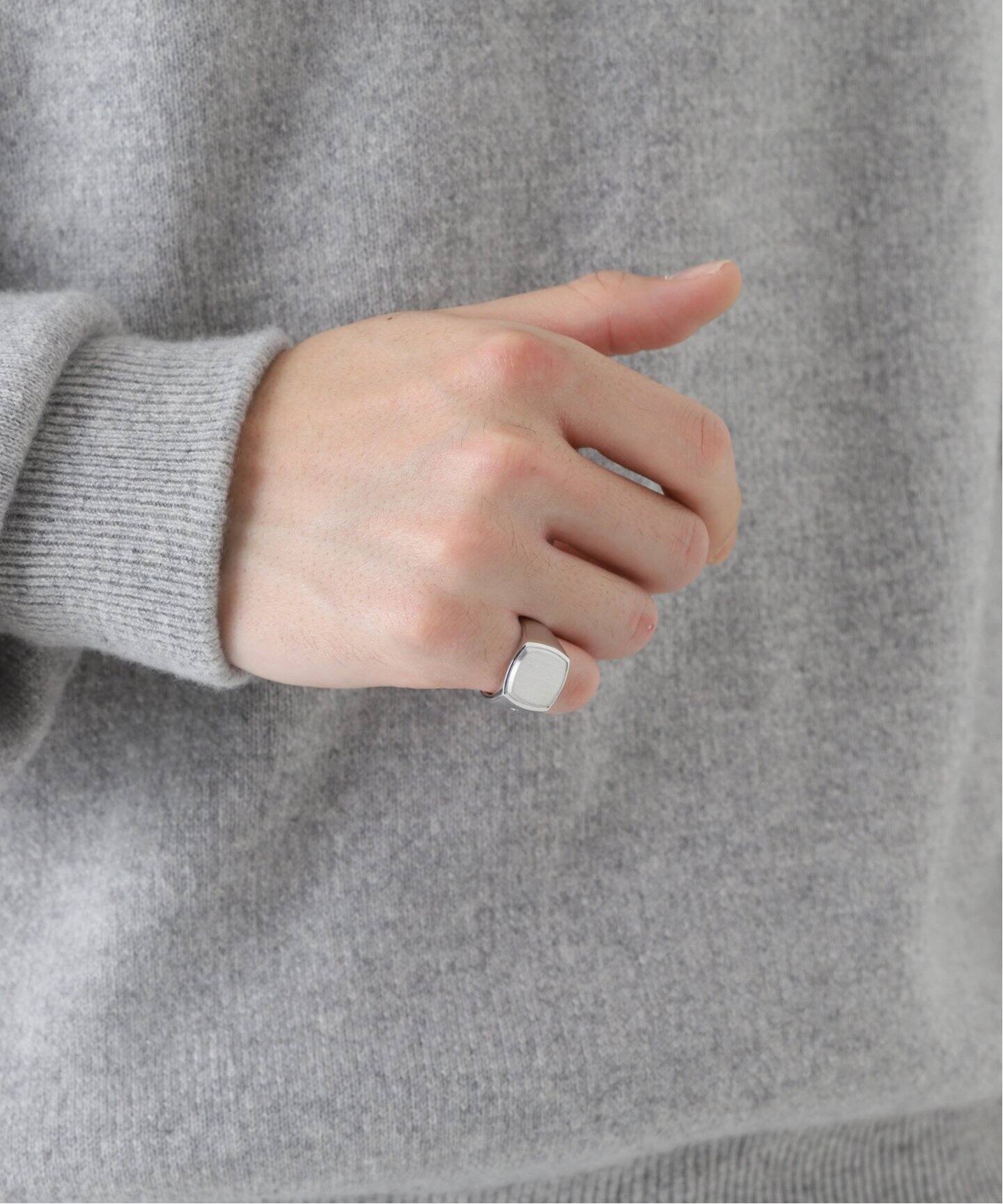 TOM WOOD / トムウッド】CUSHION SILVER TOP（リング）｜PULP（パルプ  