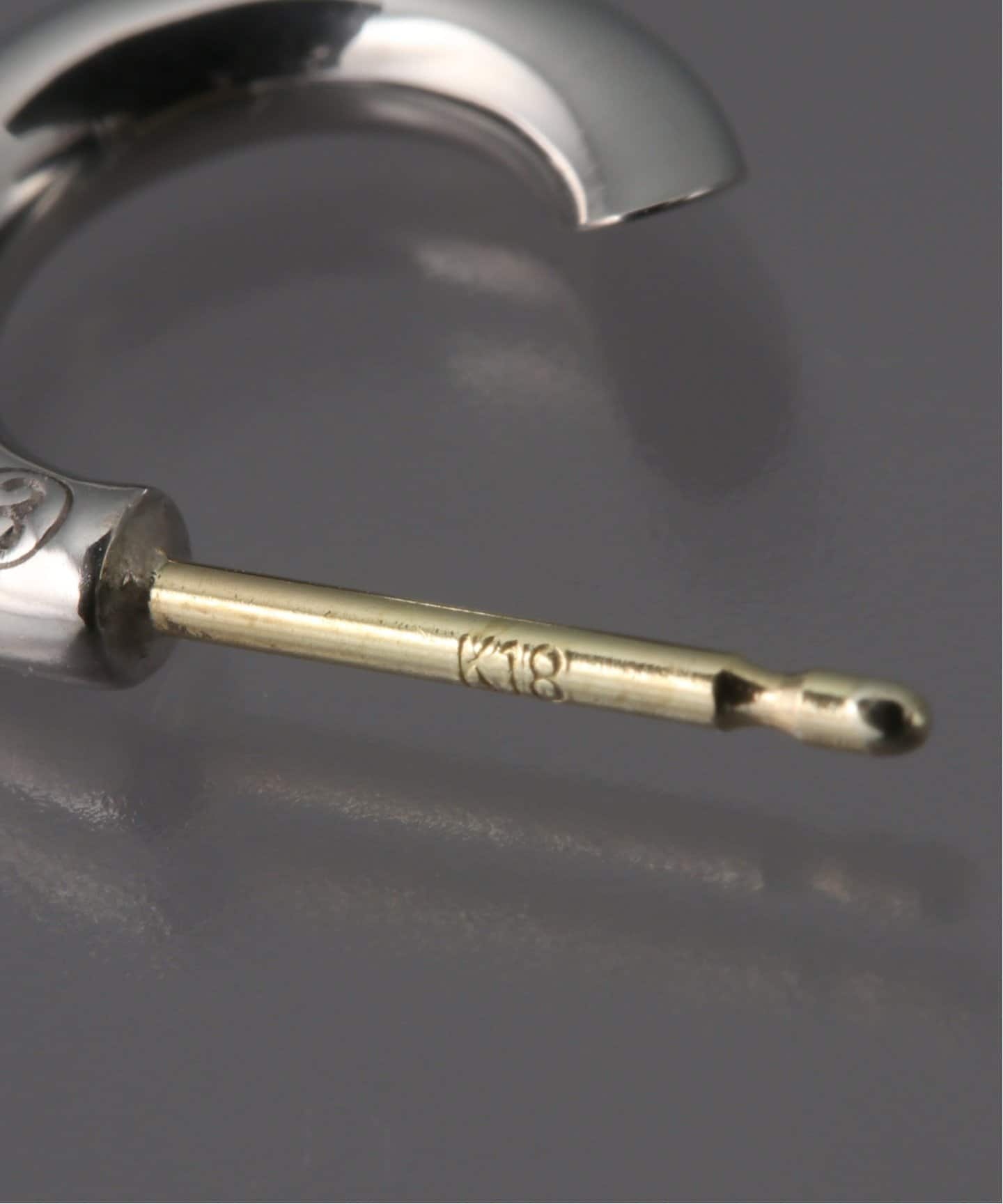 CAREERING / キャリアリング】SV925 ポスト18K/HF001（ピアス（両耳用