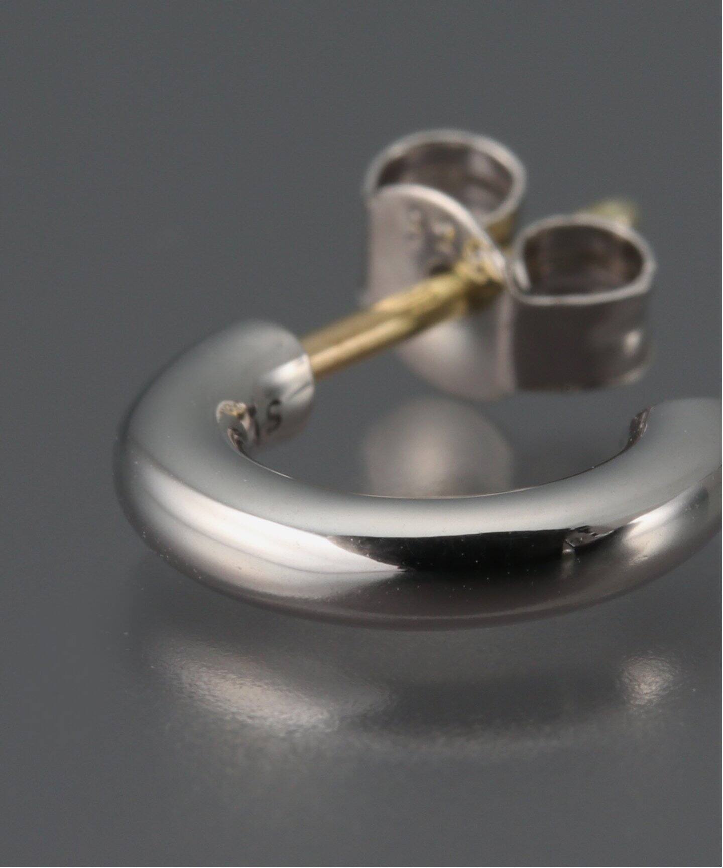 【匿名配送】d-NH★リング★SV925×K18 CAREERING / キャリアリング】SV925 ポスト18K/HF001（ピアス（両耳用