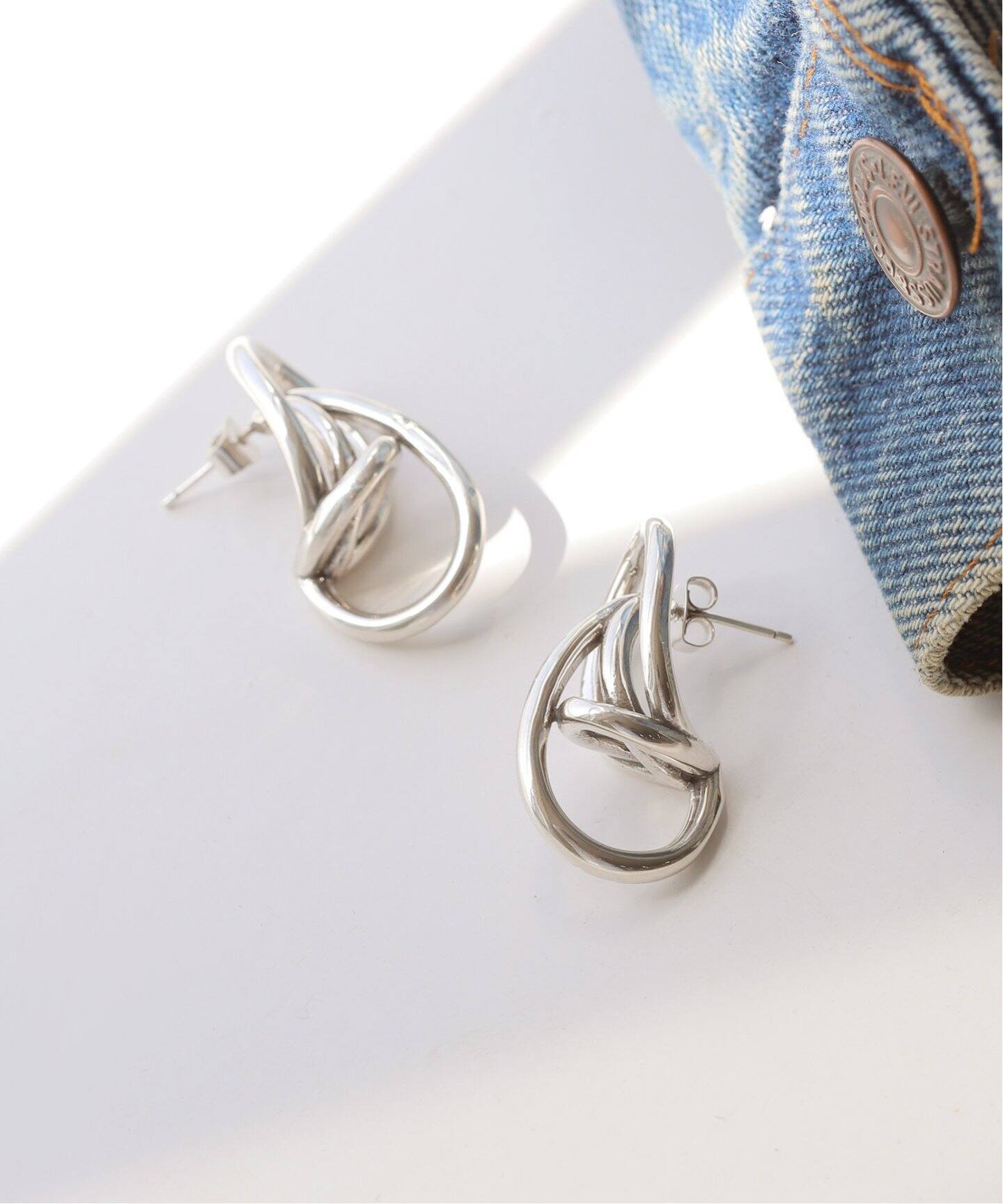 PHILIPPE AUDIBERT】EARRINGS ADENA：ピアス（両耳）（ピアス（両耳用 