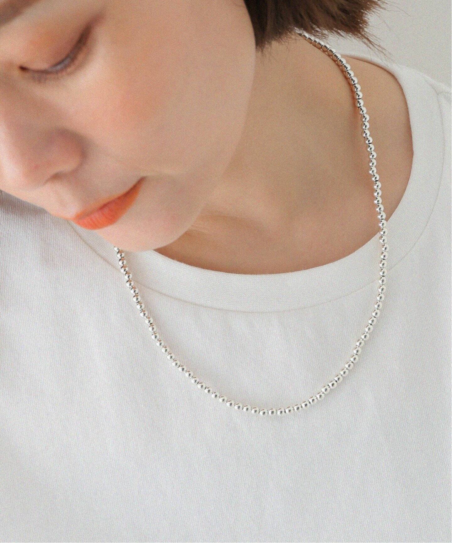 Harpo/アルポ】ナバホパール4mm50cm：ネックレス（ネックレス 