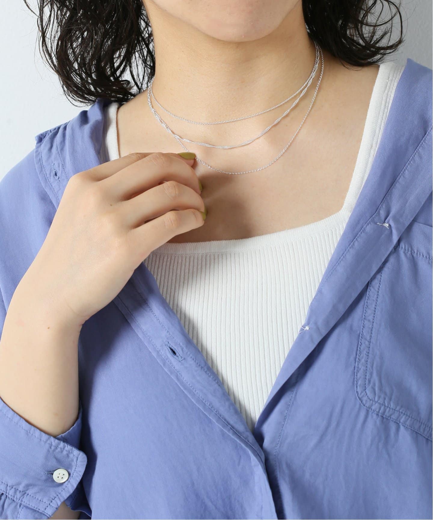 NINA&JULES/ニナ・エ・ジュール】 Triple Chain Necklaces