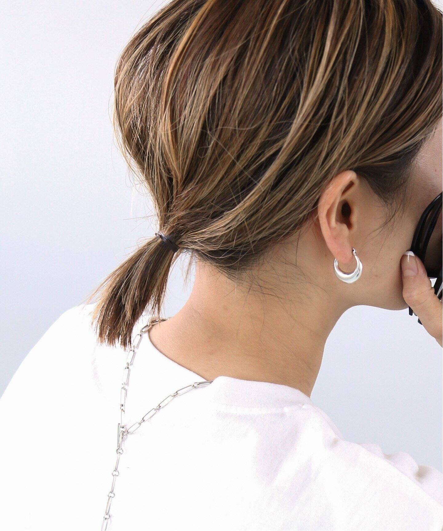 LAVER/ラバー】MOON ピアス シルバー（ピアス（両耳用））｜Deuxieme  