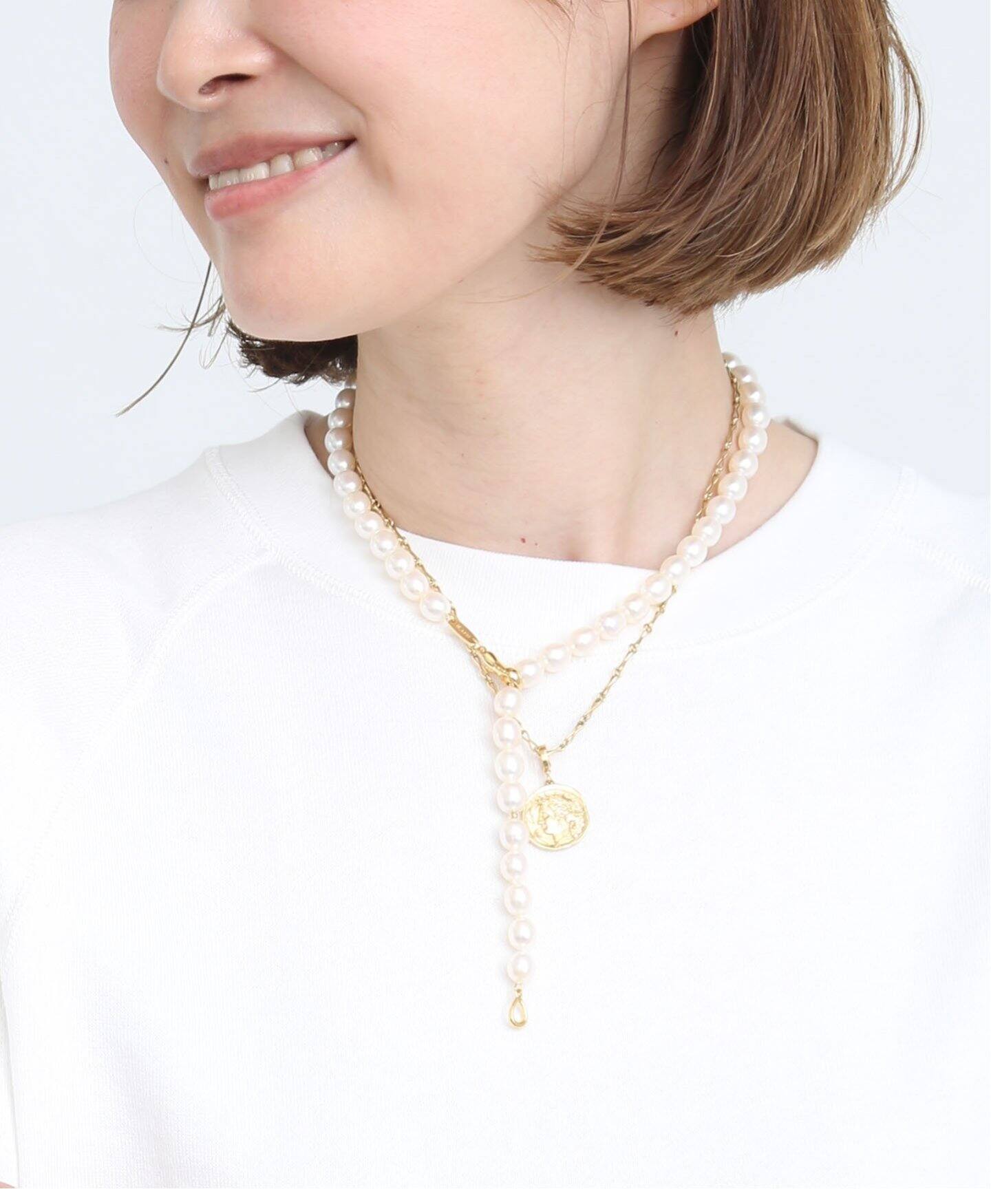 Magnifique azur/マニフィーク アジュー】 PEAL ネックレス  