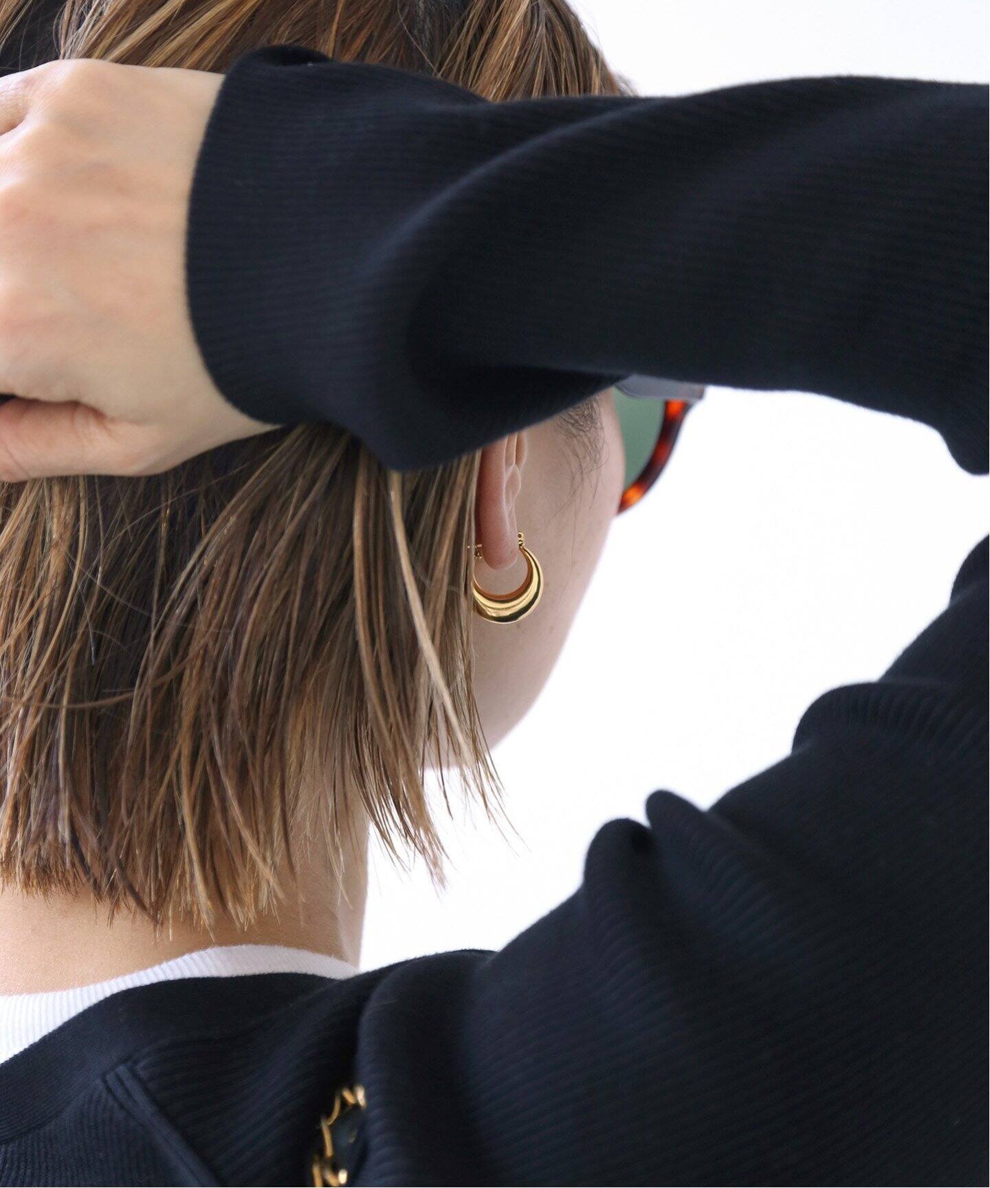 LAVER/ラバー】 MOON ピアス ゴールド（ピアス（両耳用））｜Deuxieme 