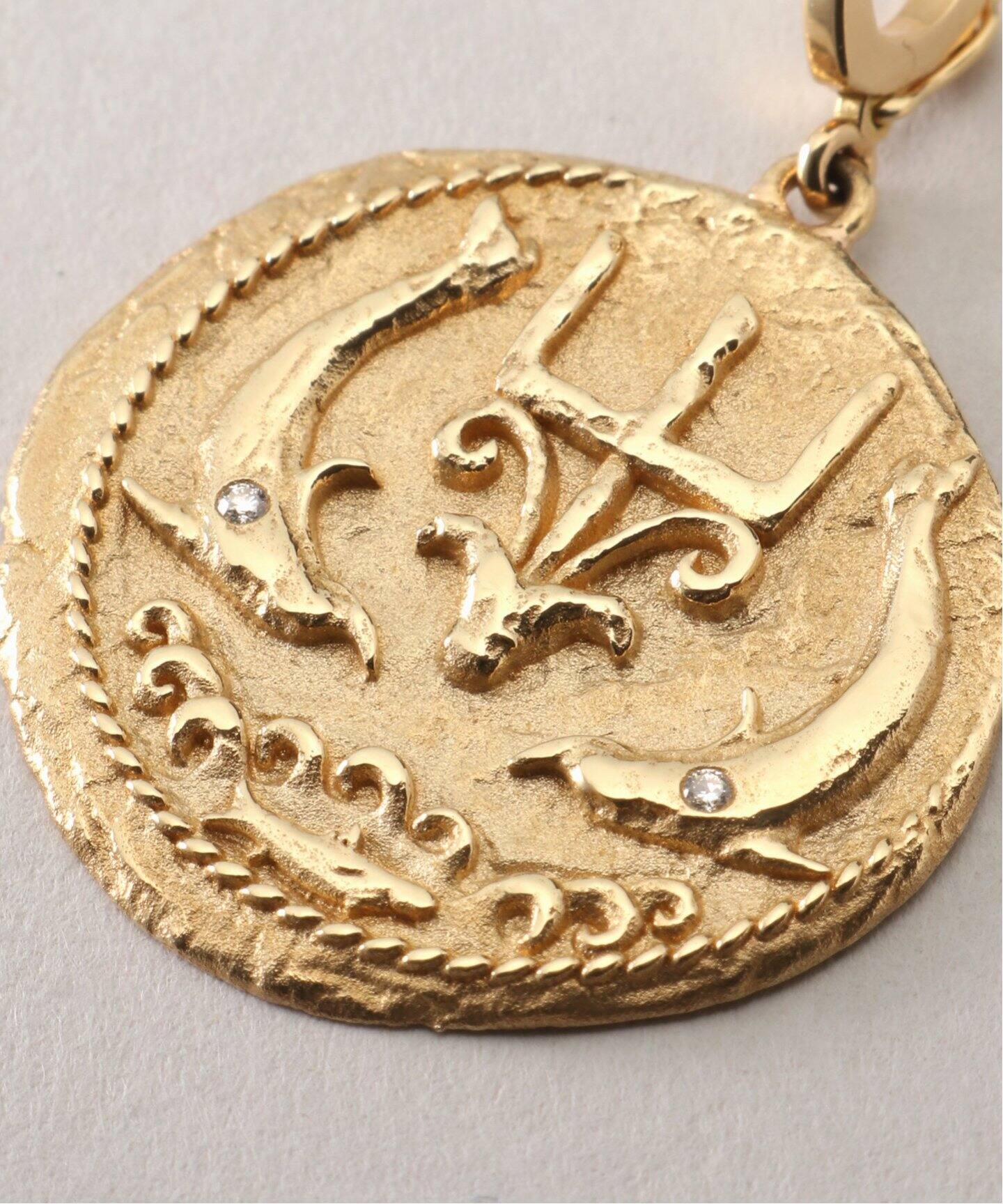 AZLEE/アズリー】18K ON THE SEA LARGE COIN CHARM（チャーム  