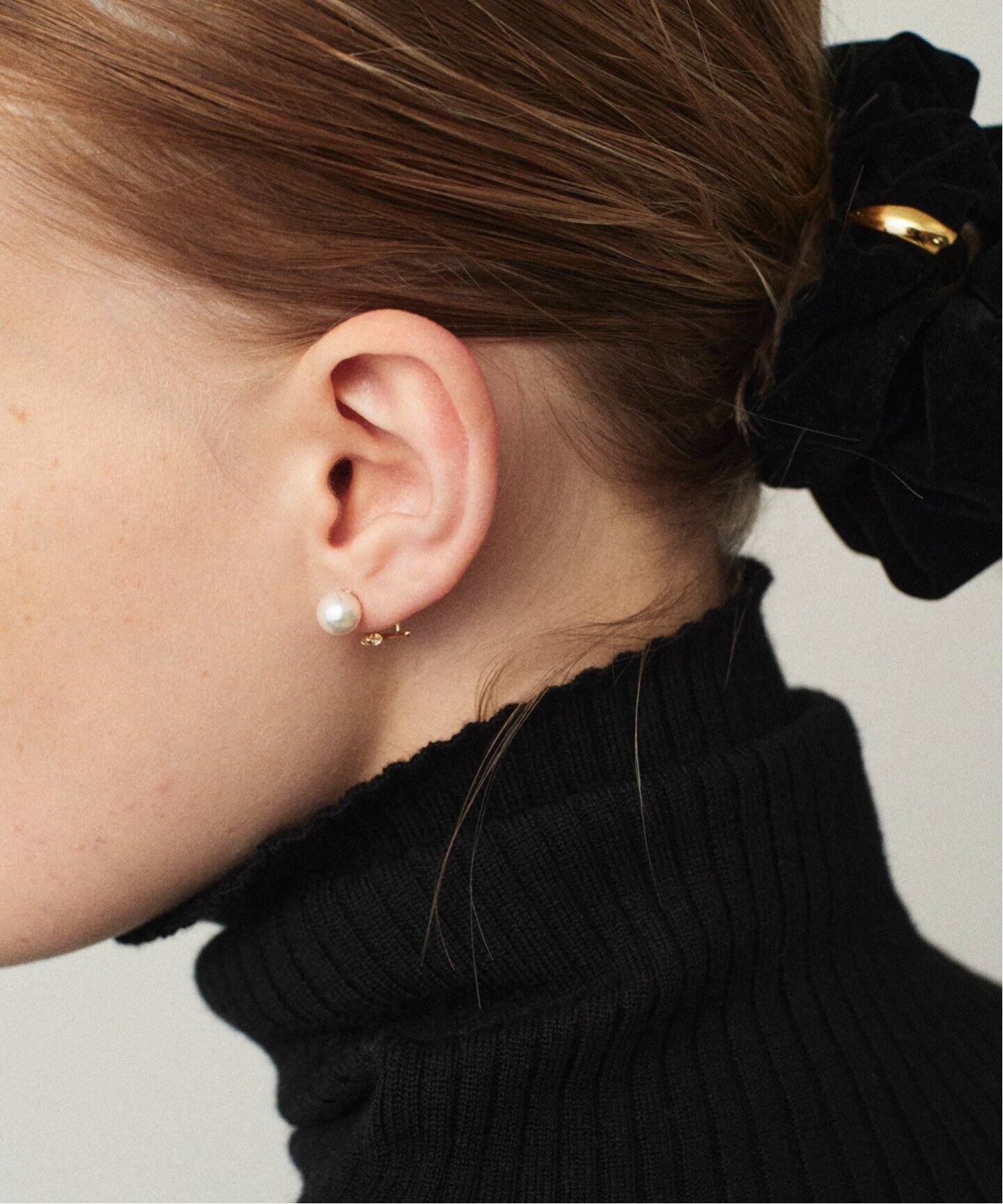 Laaina/ラアイナ】18K PEARL ピアス（片耳）（ピアス（片耳用 