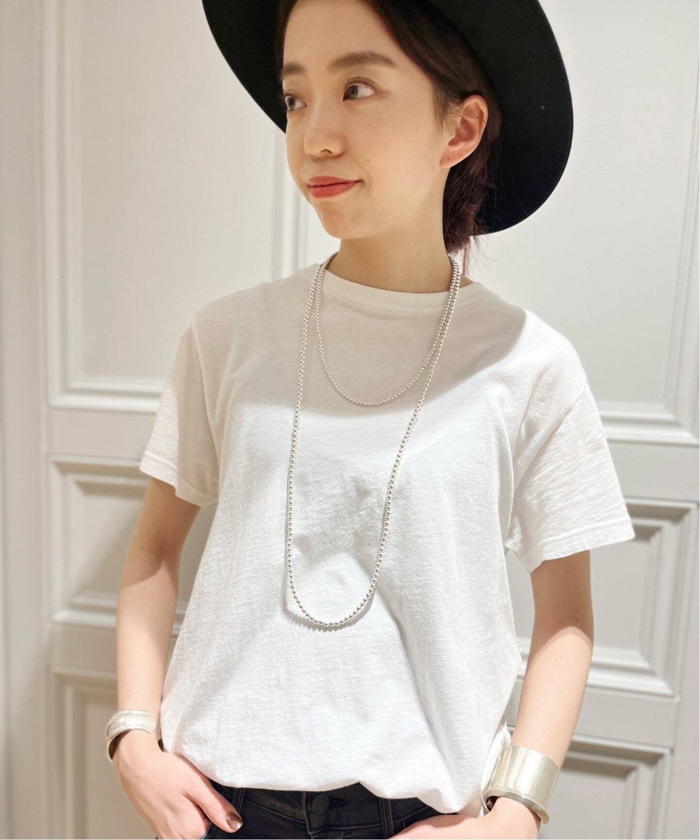 Harpo/アルポ】4mm NAVAJO PEARL ネックレス(50cm)（ネックレス  