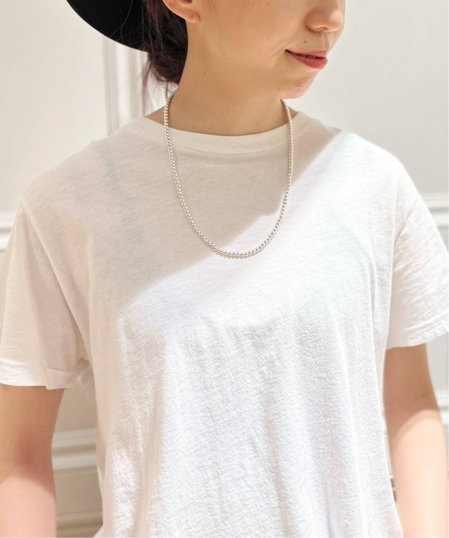 Harpo/アルポ】4mm NAVAJO PEARL ネックレス(50cm)（ネックレス  