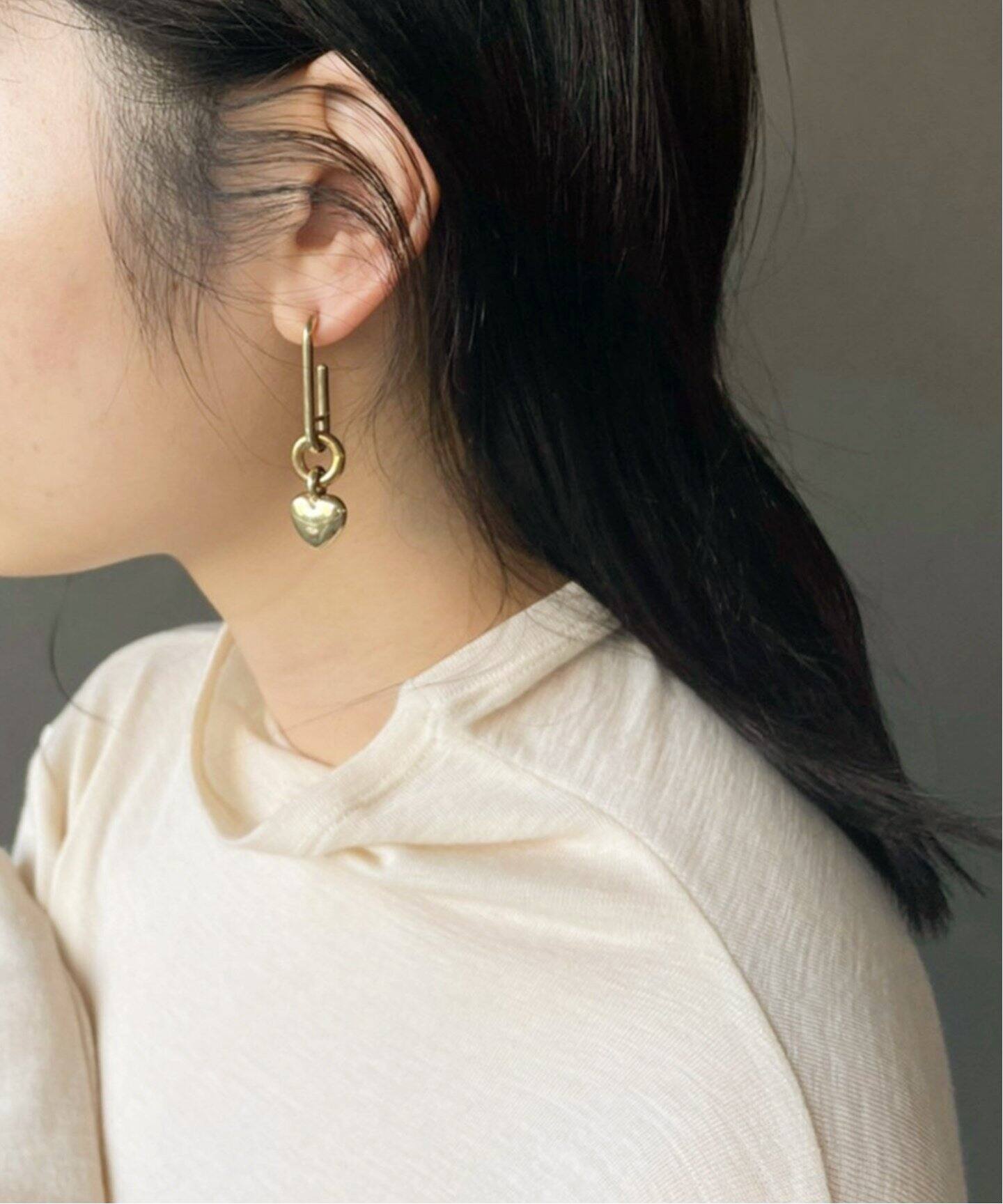LAURA LOMBARDI/ローラロンバルディ】ハートチャームピアス（ピアス 