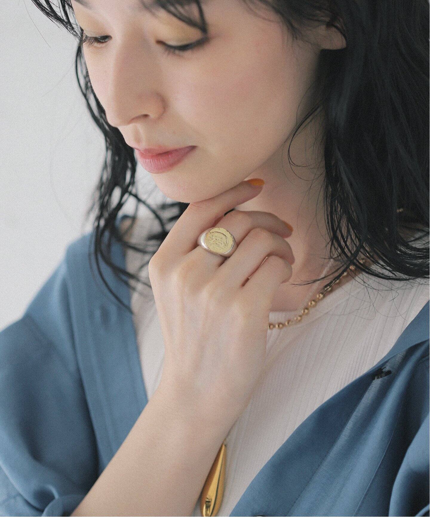 GIGI JEWERLY / ジジ・ジュエリー】Roman Coin Signet Ring / Romulus 