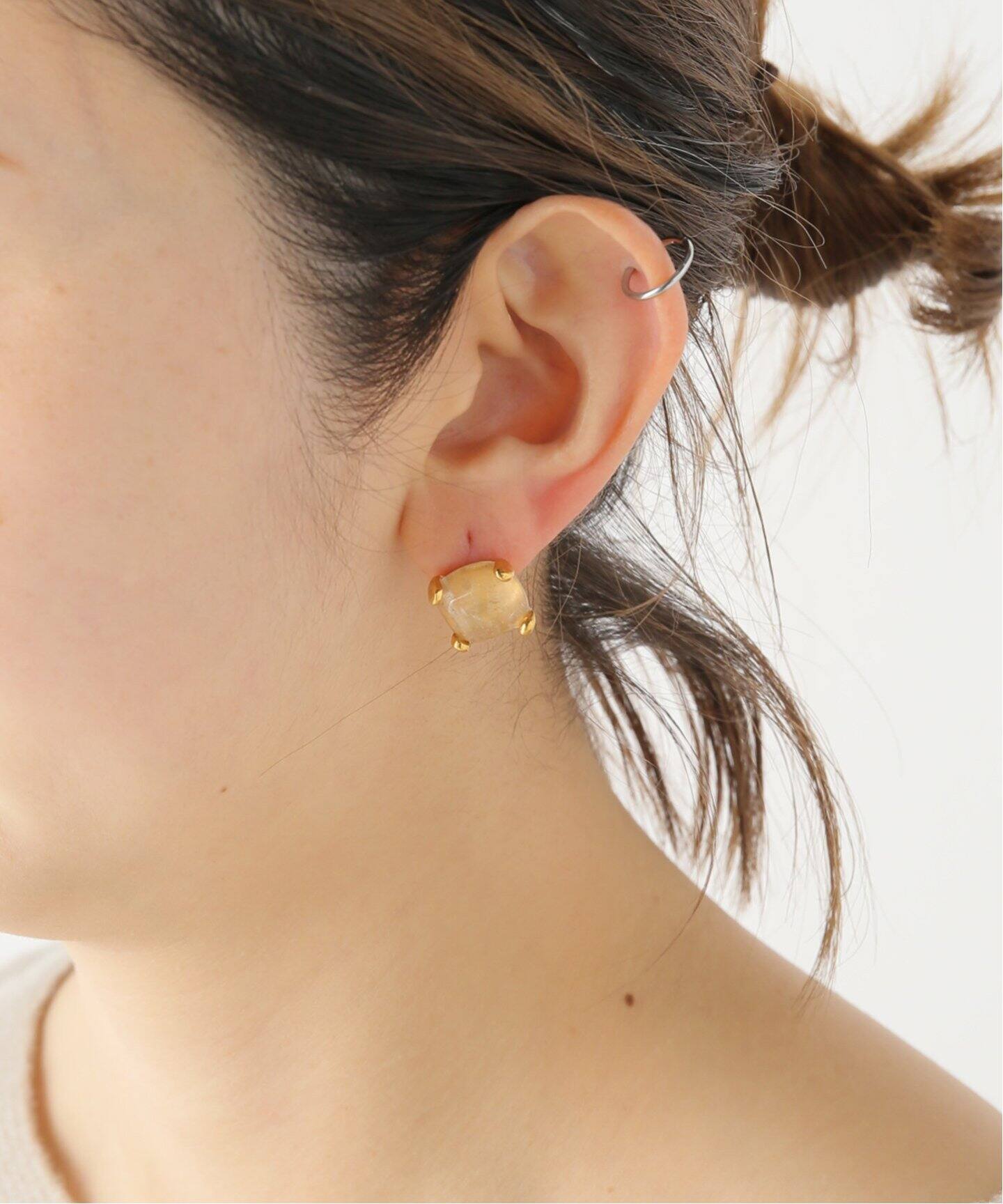 GOOSSENS Paris/グーセンスパリ】ROCK CRYSTAL イヤリング(両耳  