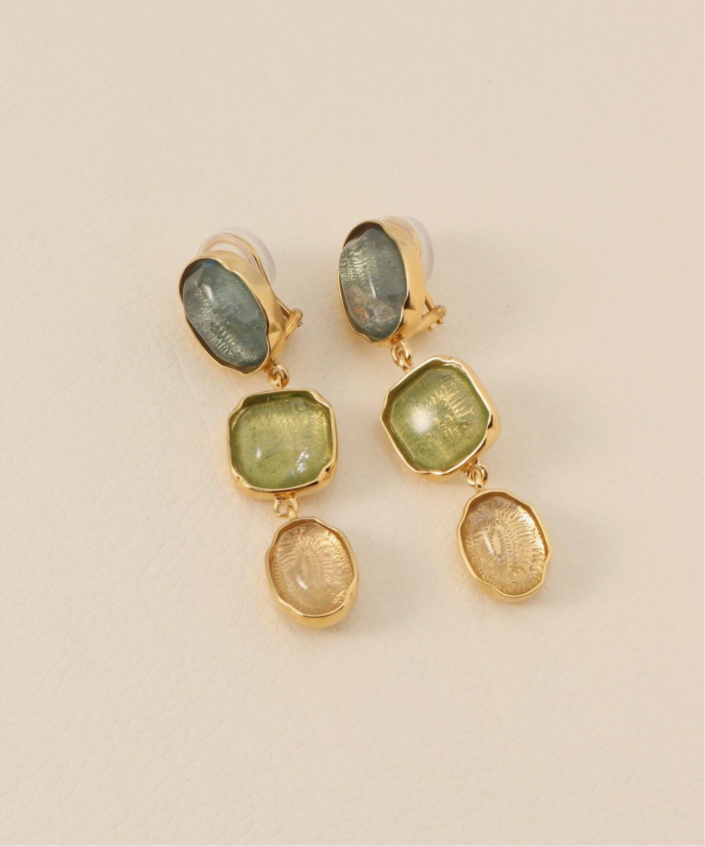 GOOSSENS PARIS/グーセンスパリ】CABOCHON COLOR イヤリング  