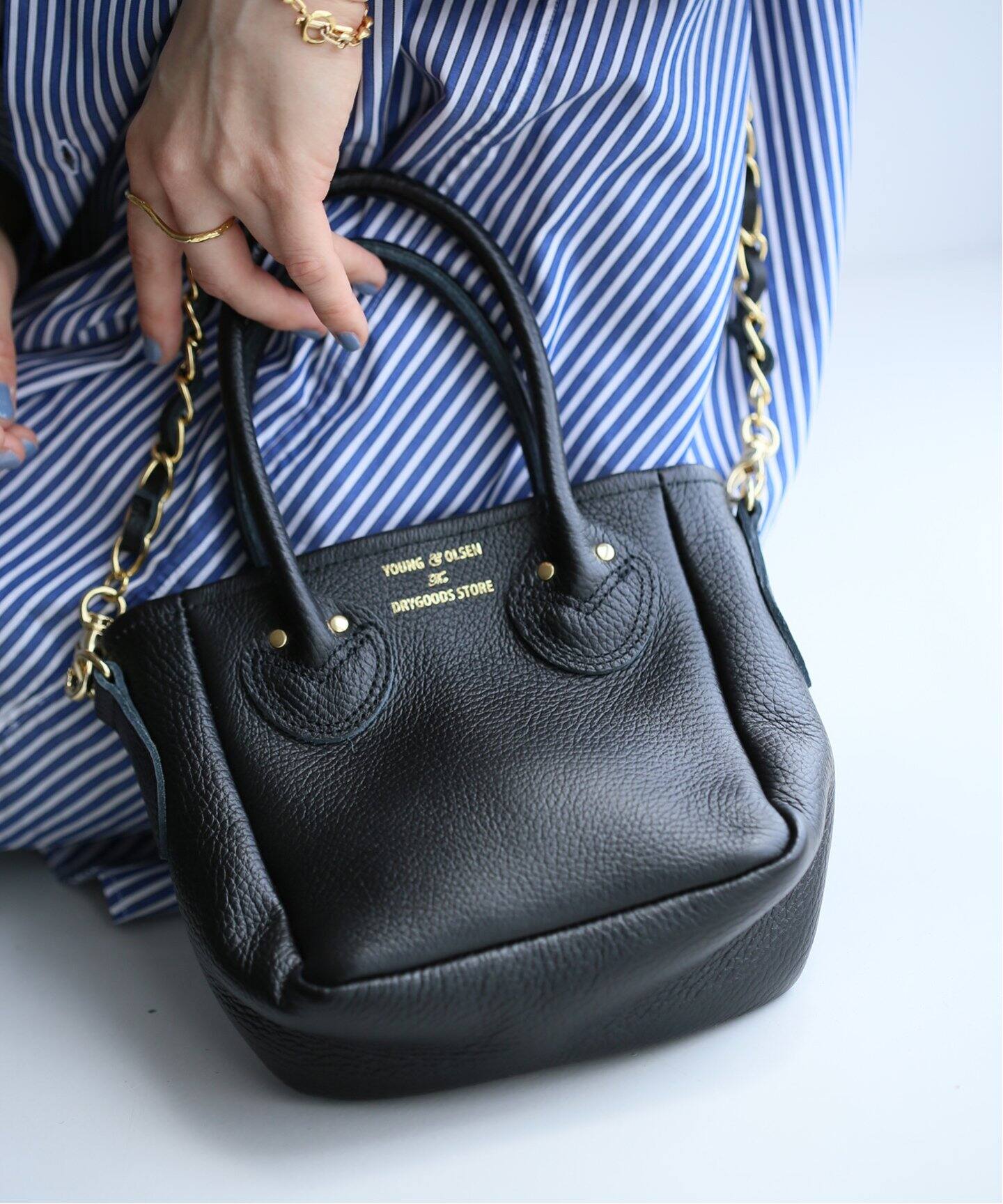 YOUNG＆OLSEN / ヤング アンド オルセン】ENBOSSEDLEATHER D TOTE 別注 