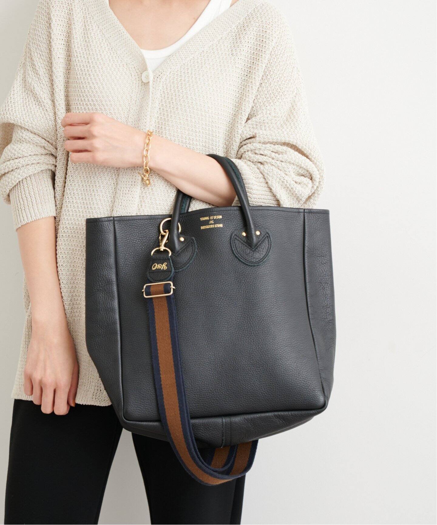 WEB限定【YOUNG＆OLSEN】別注トート Mストラップ付き2◇（トート  