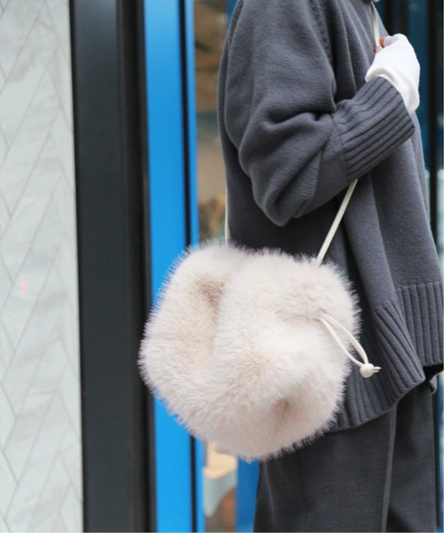CELERI/セルリ】SHEARING ミニポーチ（ショルダーバッグ）｜Deuxieme 