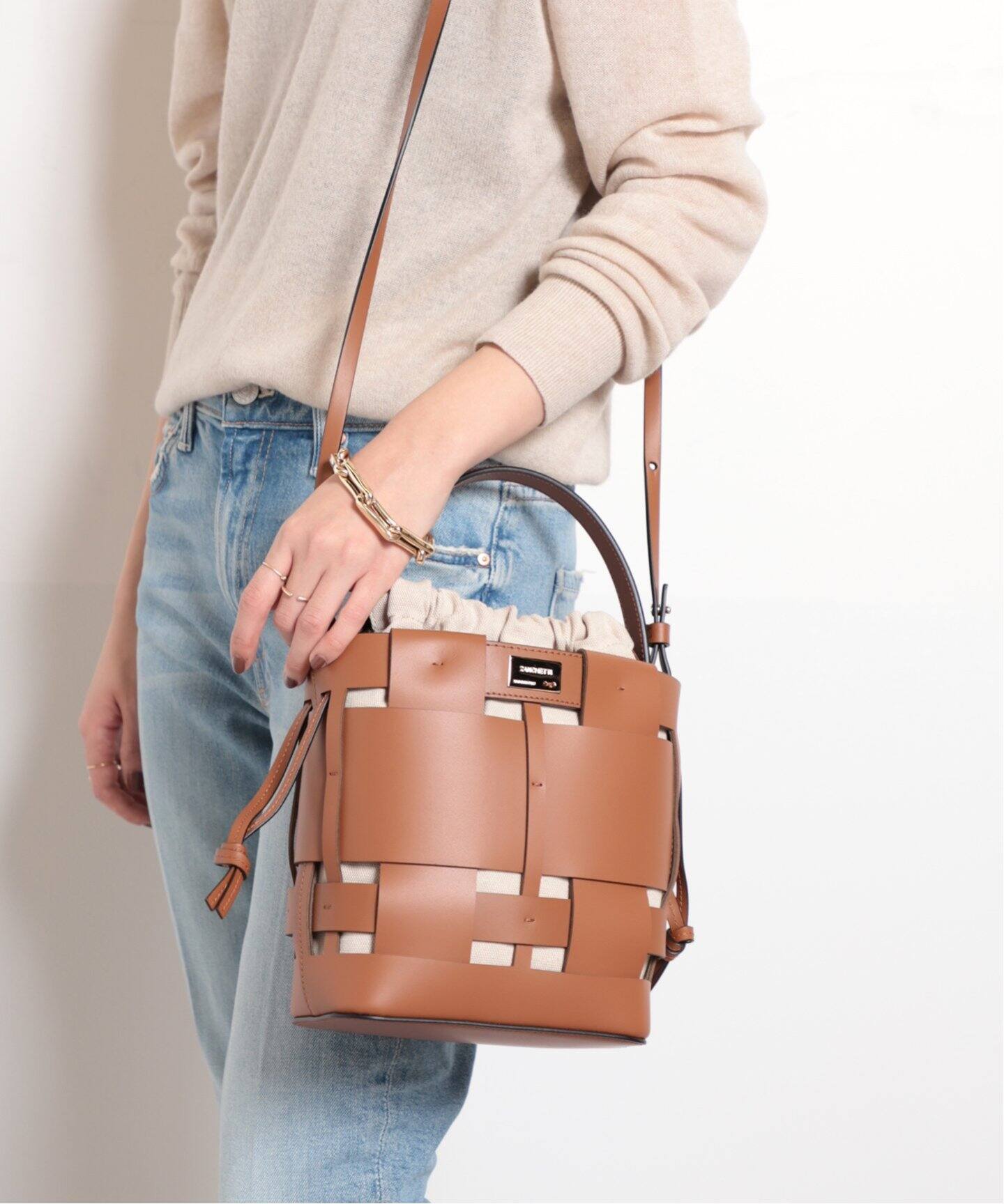 ZANCHETTI/ザンケッティ】LEATHER BASKET バッグ（その他バッグ 