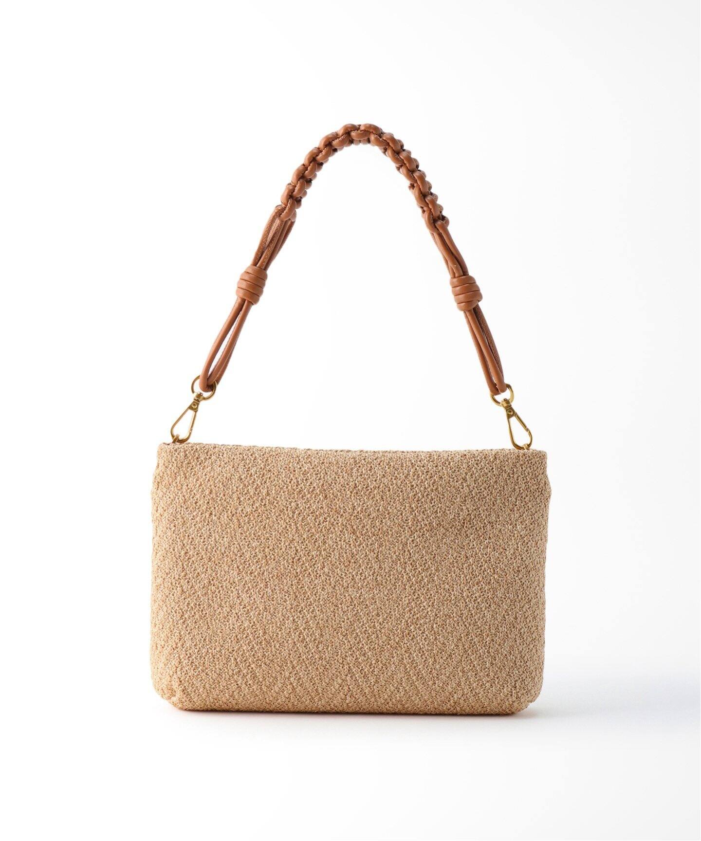 GIANNI CHIARINI/ジャン二 キアリー二】Straw fabric バッグ 