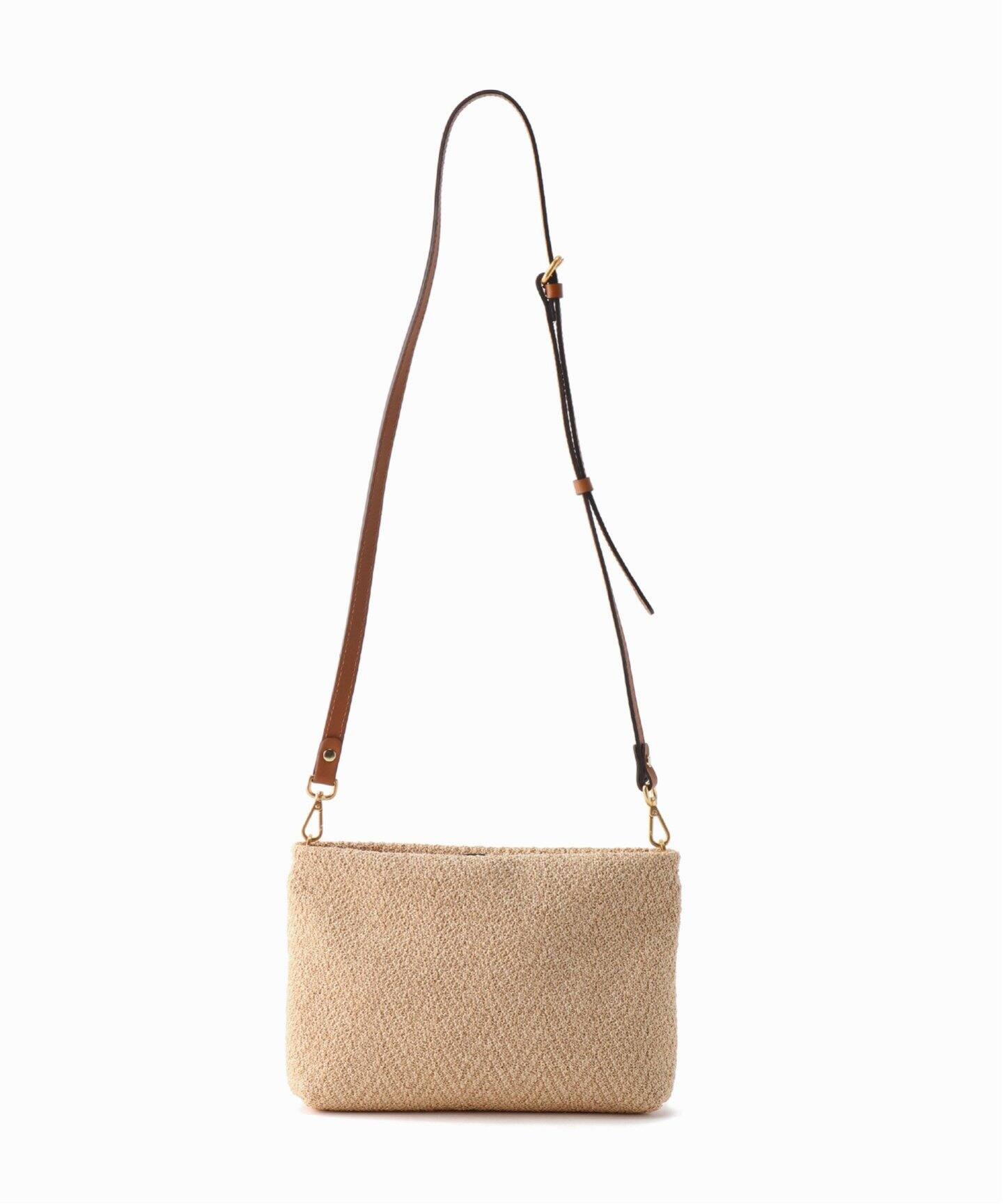GIANNI CHIARINI/ジャン二 キアリー二】Straw fabric バッグ 