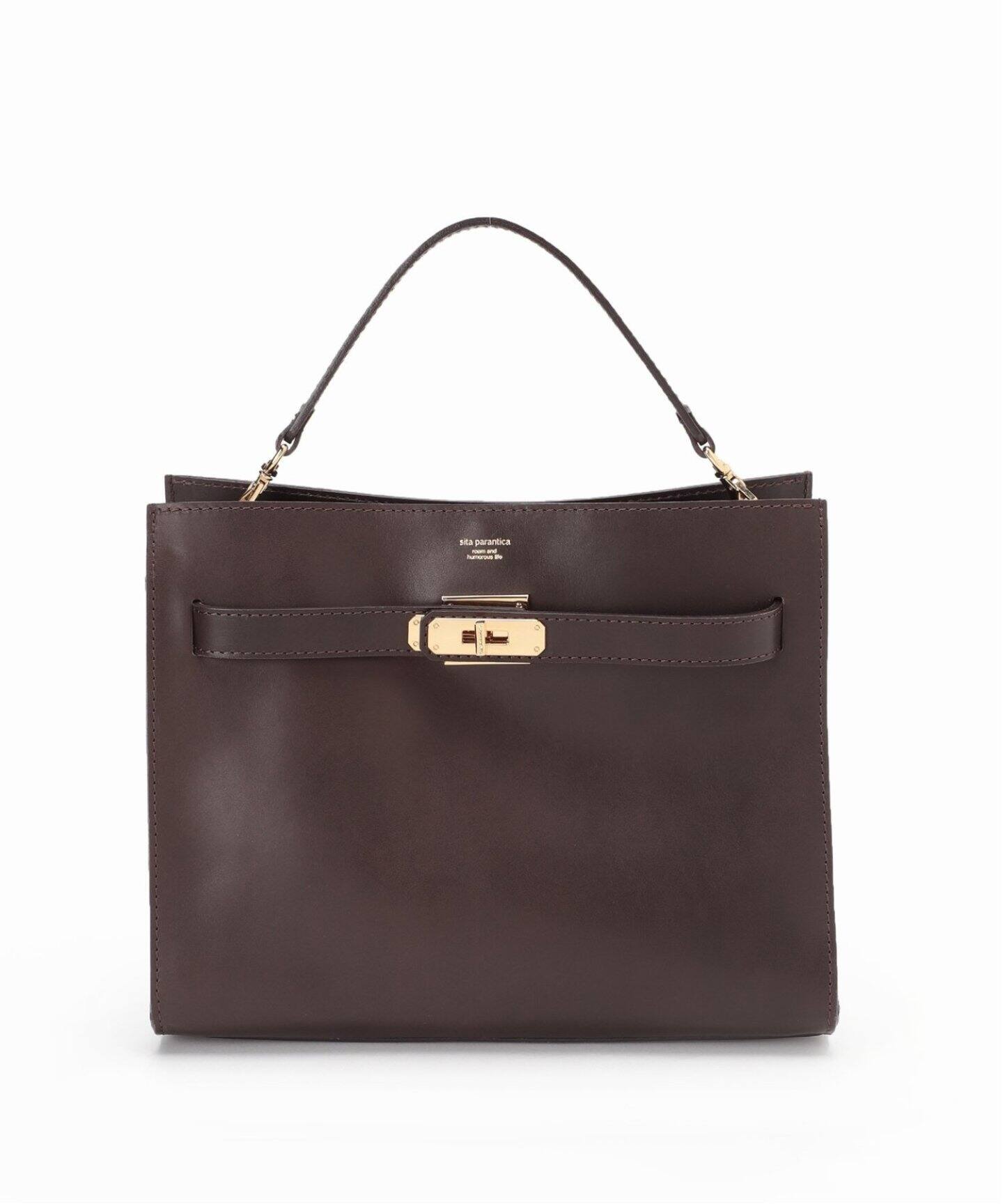 シータパランティカ カナグツキレザーバッグ ブラウン づらく