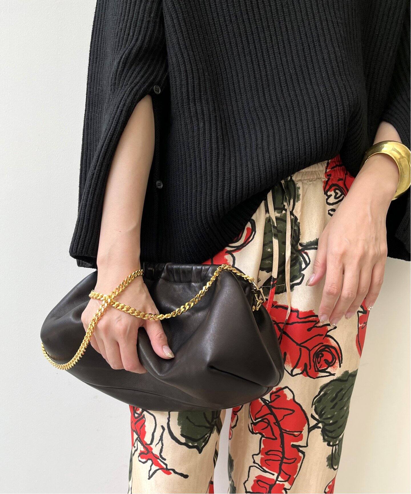 BRENTELLA/ブレンテッラ】Clutch Bag with Chain（ショルダーバッグ 