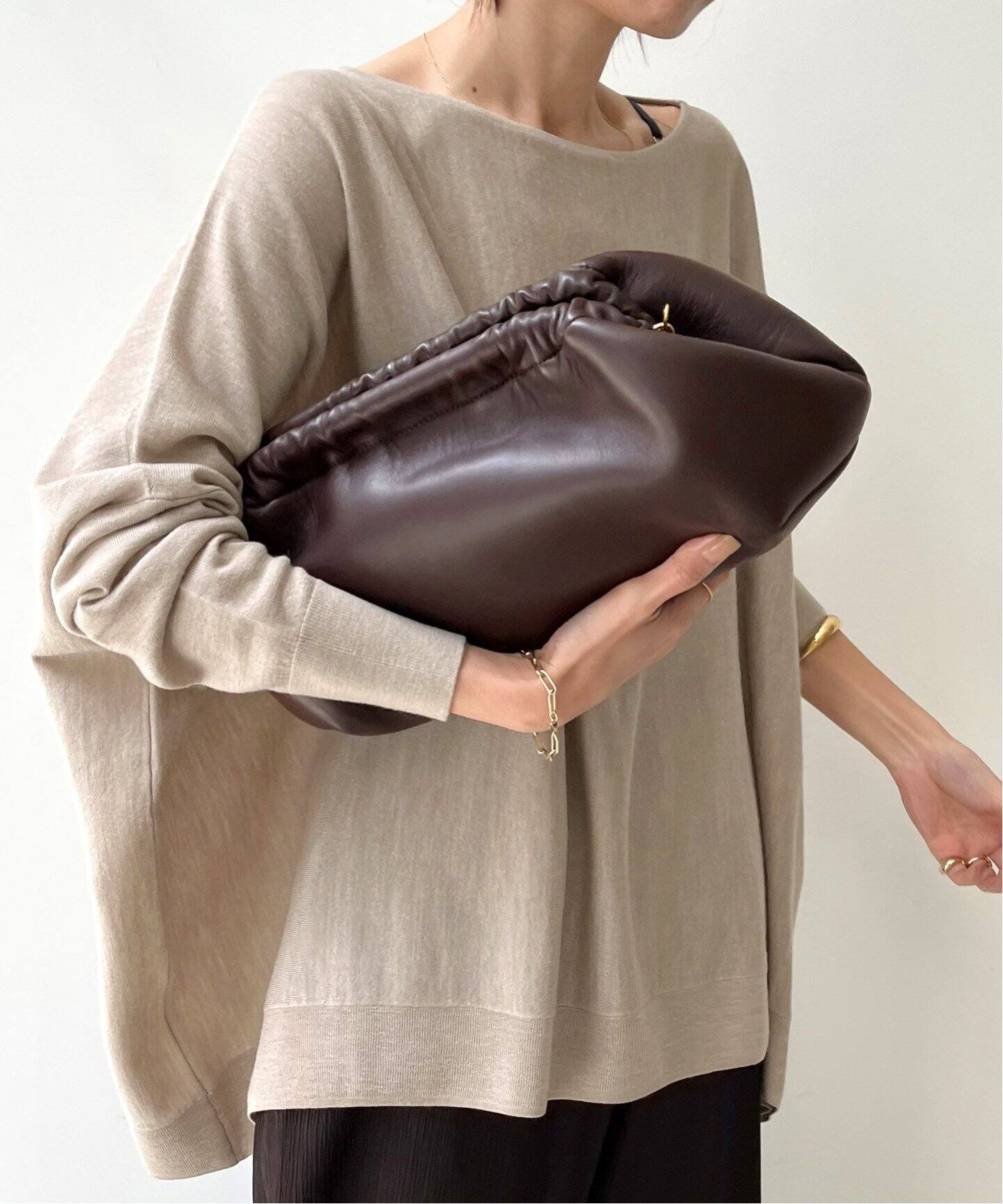 BRENTELLA/ブレンテッラ】Clutch Bag with Chain（ショルダーバッグ 