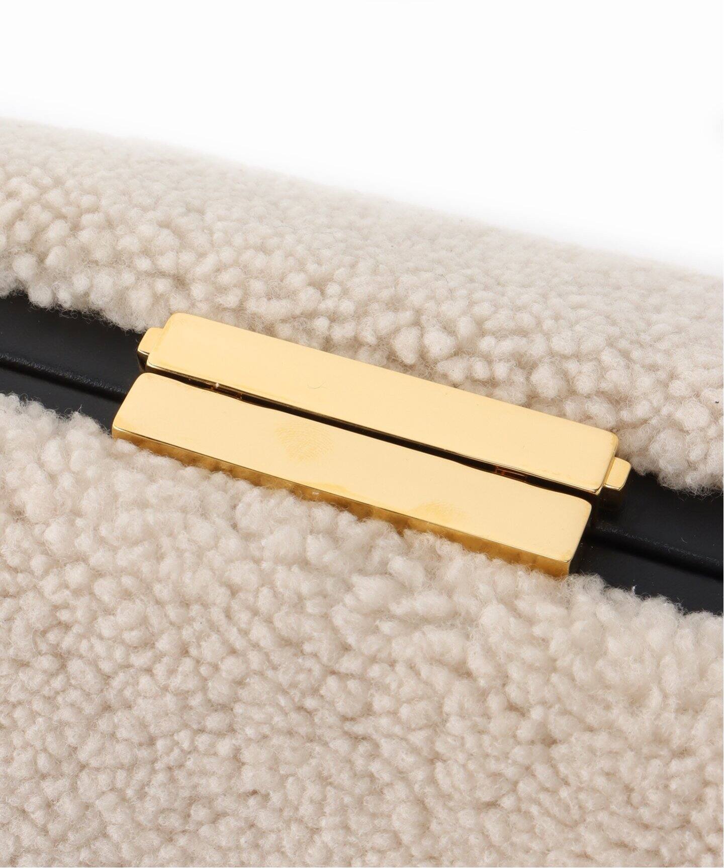 DEMELLIER LONDON】ShearlingSmooth Clutch（ショルダーバッグ）｜L  