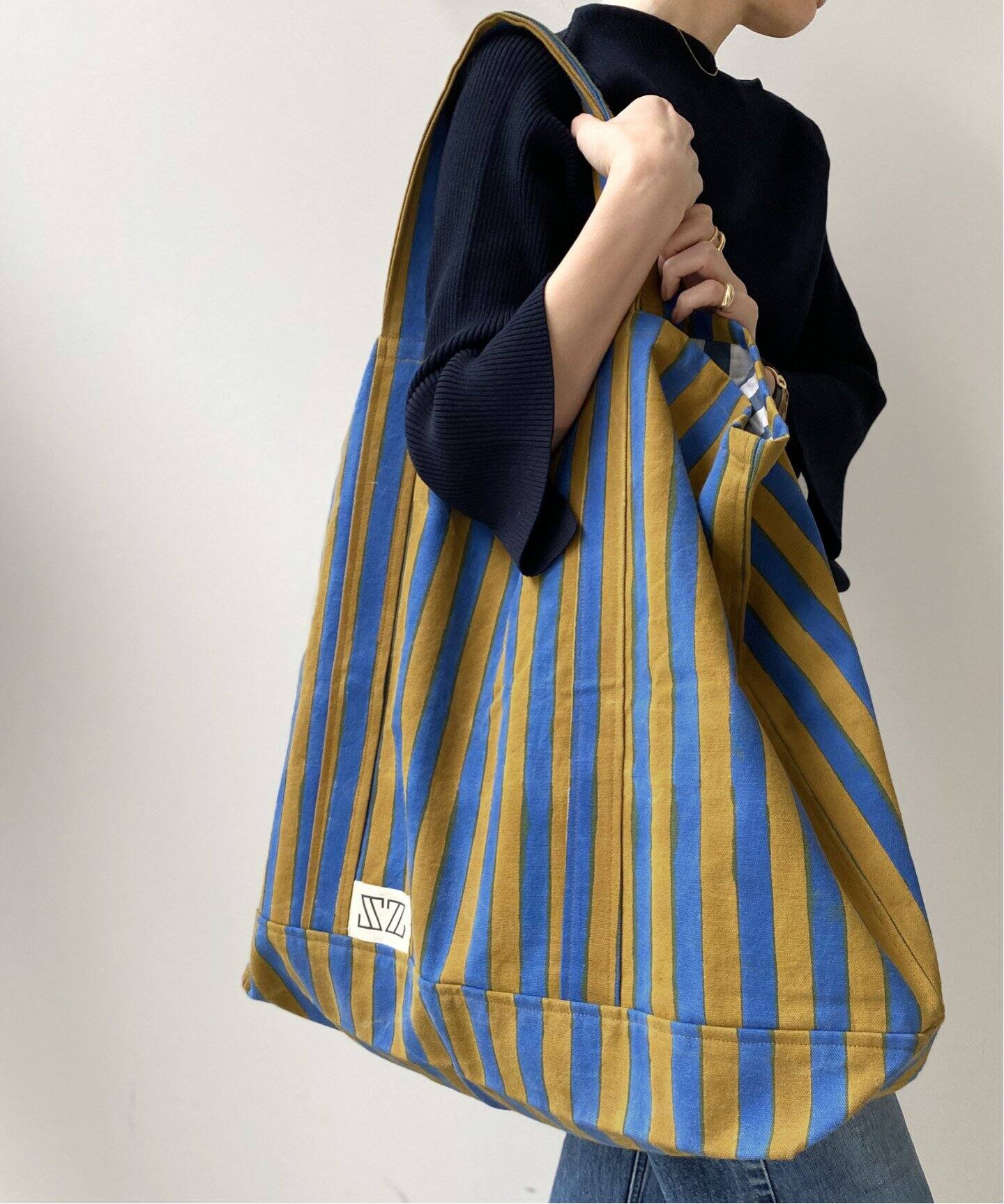 SZ Blockprints/エスゼットブロックプリント】OVERSIZE TOTE BAG  