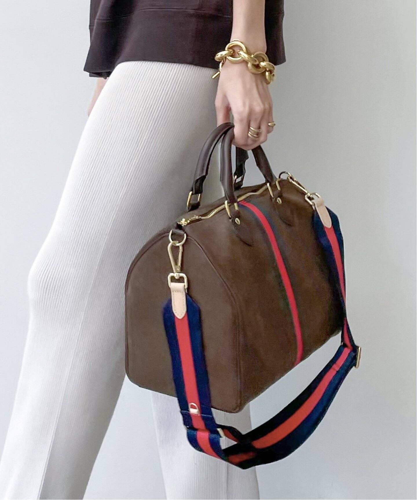 SITA PARANTICA/シータパランティカ】Border Boston Bag（ボストン 