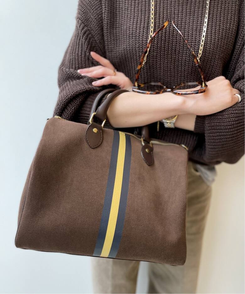 SITA PARANTICA/シータパランティカ】Border Boston Bag（ボストン 