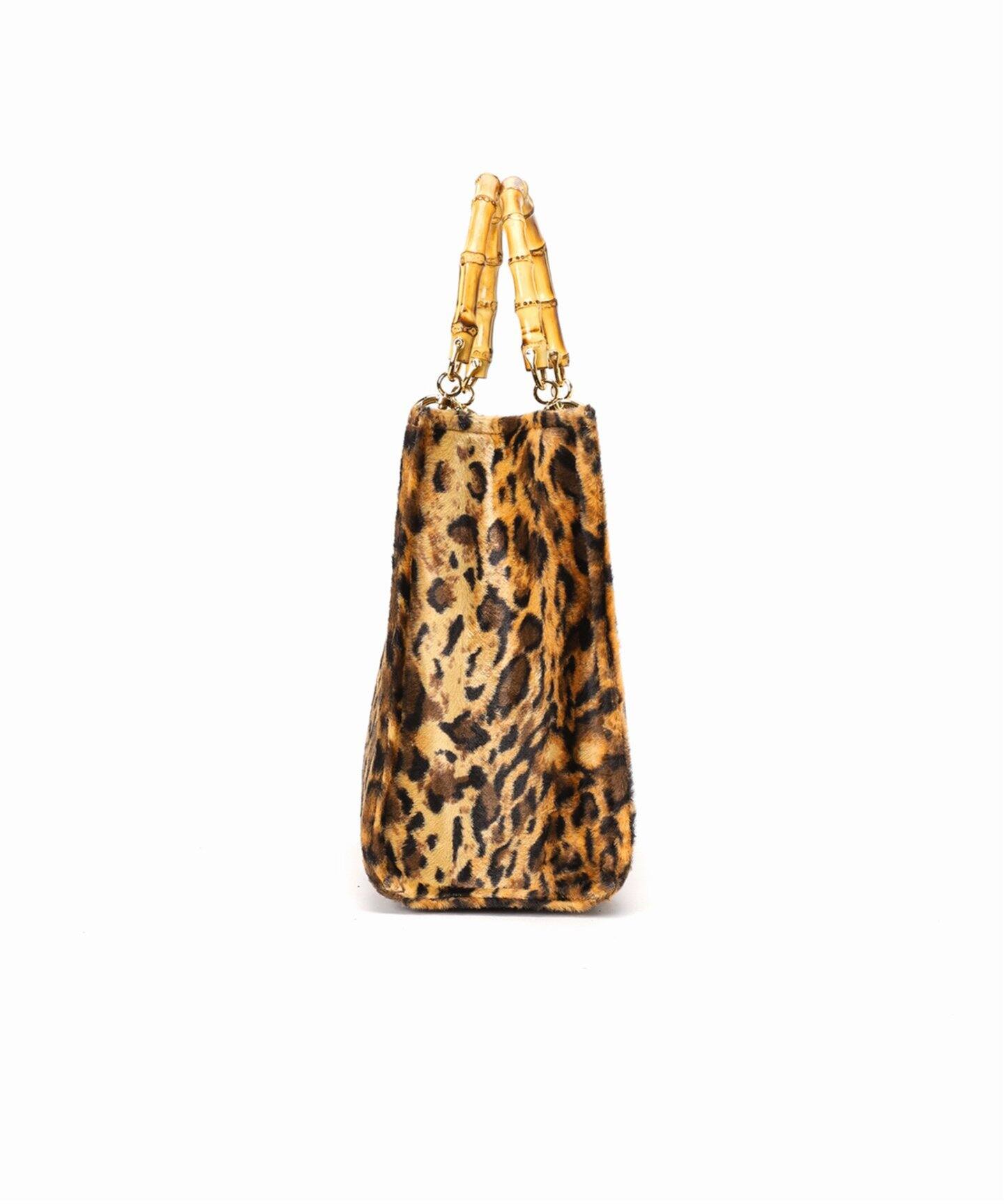 LAppartement Leopard Bamboo Bag（ハンドバッグ）｜L