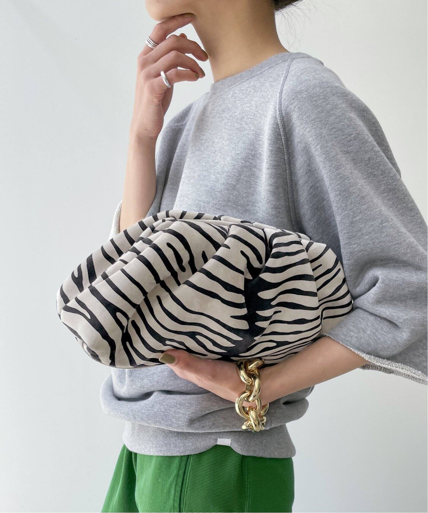 GIUSEPPE ZANOTTI/ジュゼッペ ザノッティ】CLUTH BAG(Zebra)（その他 