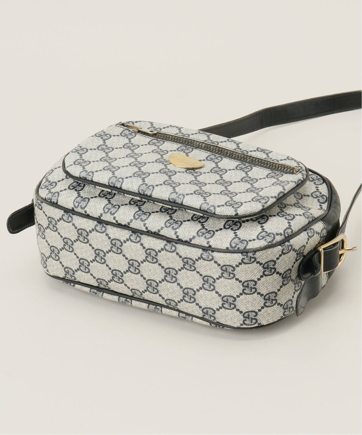 GUCCI / グッチ】GGパターン ネイビーショルダーバッグ（ショルダー 