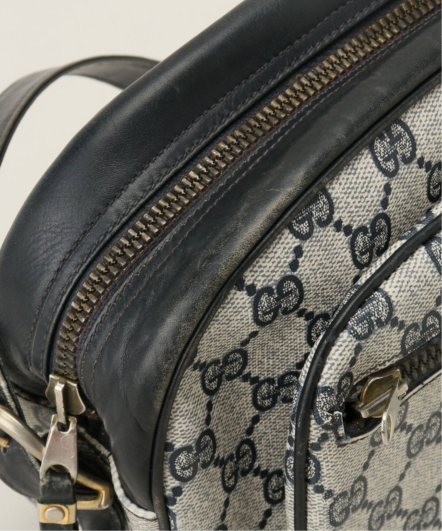 GUCCI / グッチ】GGパターン ネイビーショルダーバッグ（ショルダー 