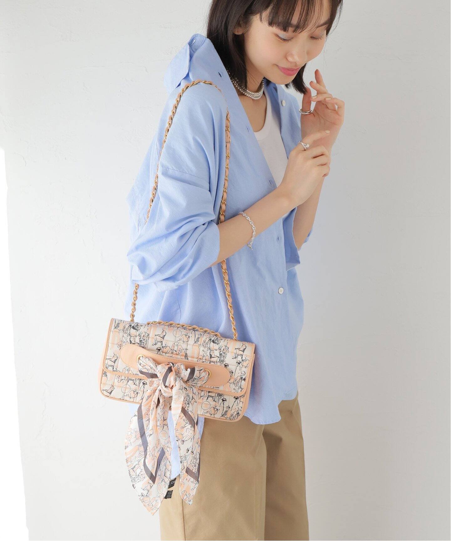 VINTAGE CHANEL/シャネル】 スカーフショルダーバッグ（ショルダー 