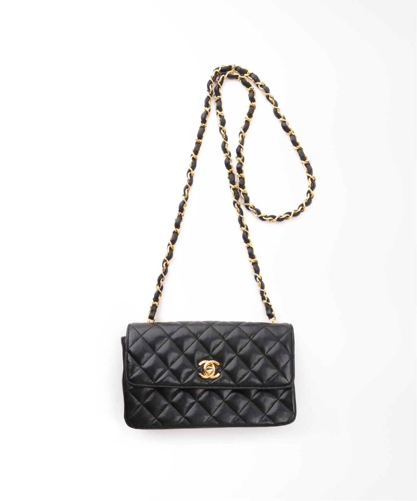VINTAGE CHANEL ミニマトラッセチェーンショルダーバッグ 18 