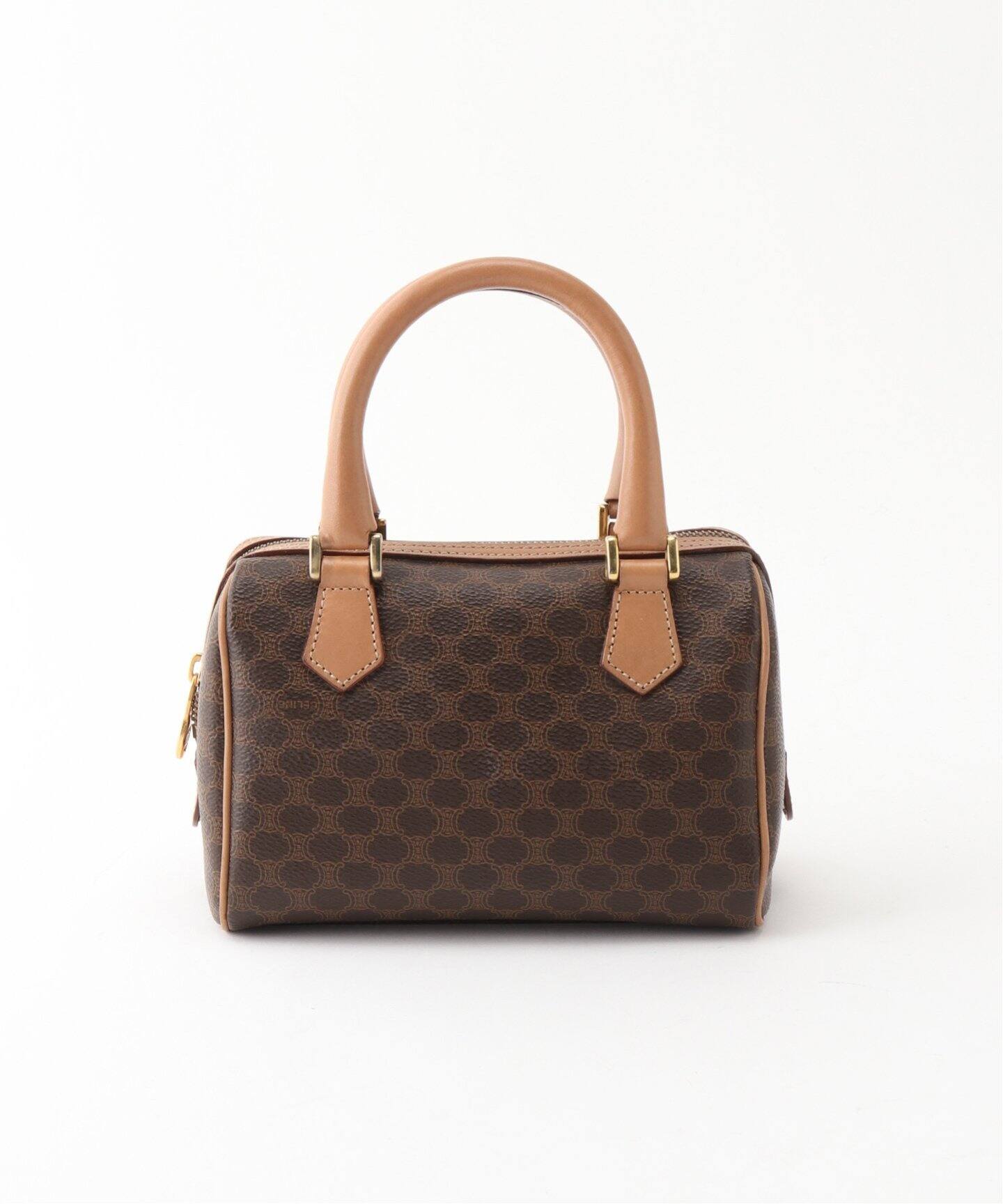 VINTAGE CELINE マカダム2wayミニボストンバッグ（ショルダーバッグ 