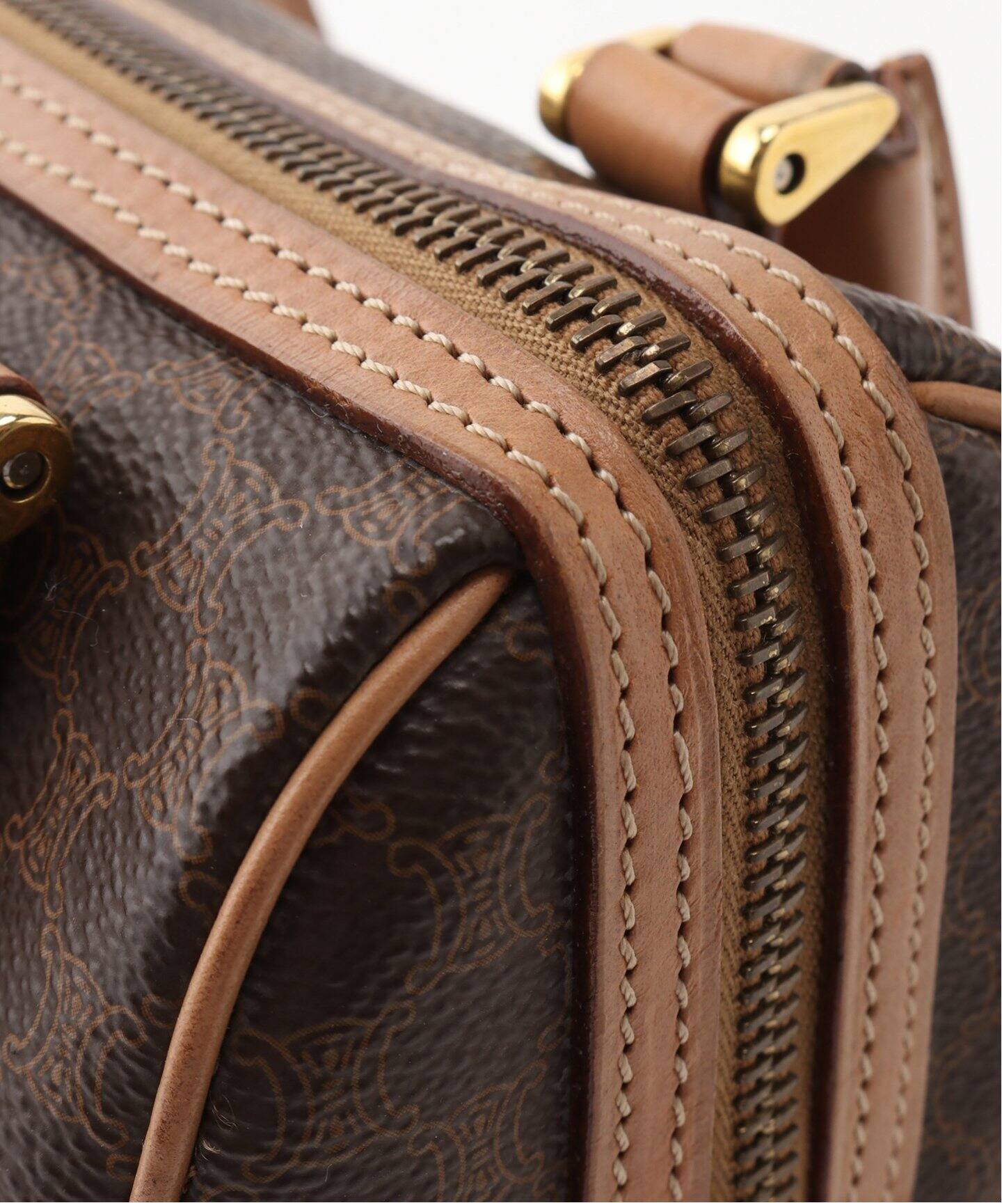 VINTAGE CELINE マカダム2wayミニボストンバッグ（ショルダーバッグ  