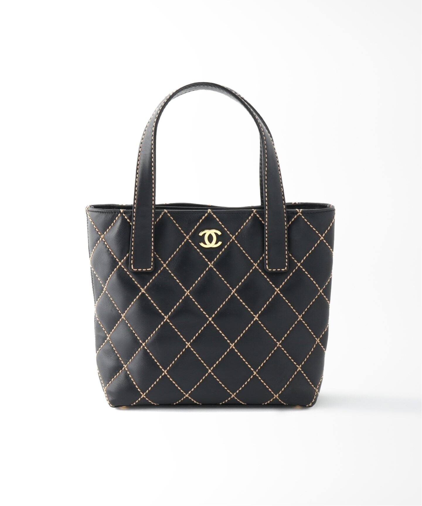 VINTAGE CHANEL ワイルドステッチ トートバッグ（トートバッグ  