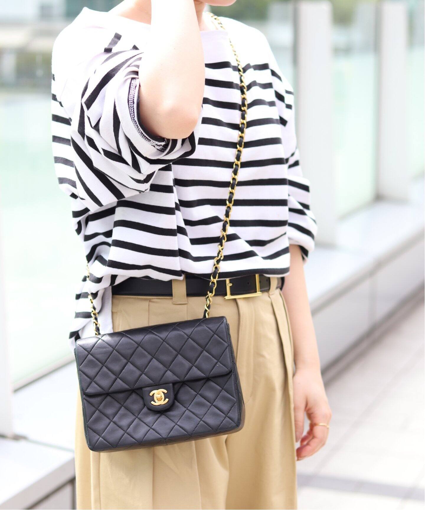 VINTAGE CHANEL/シャネル】 ミニマトラッセチェーンショルダーバッグ 