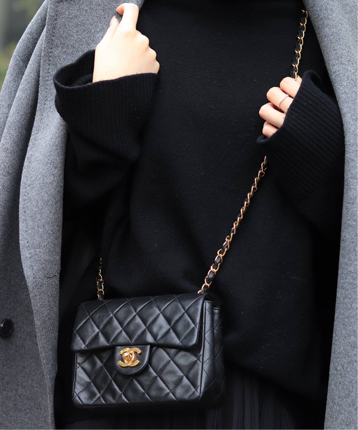 VINTAGE CHANEL ミニマトラッセチェーンショルダーバッグ 17 