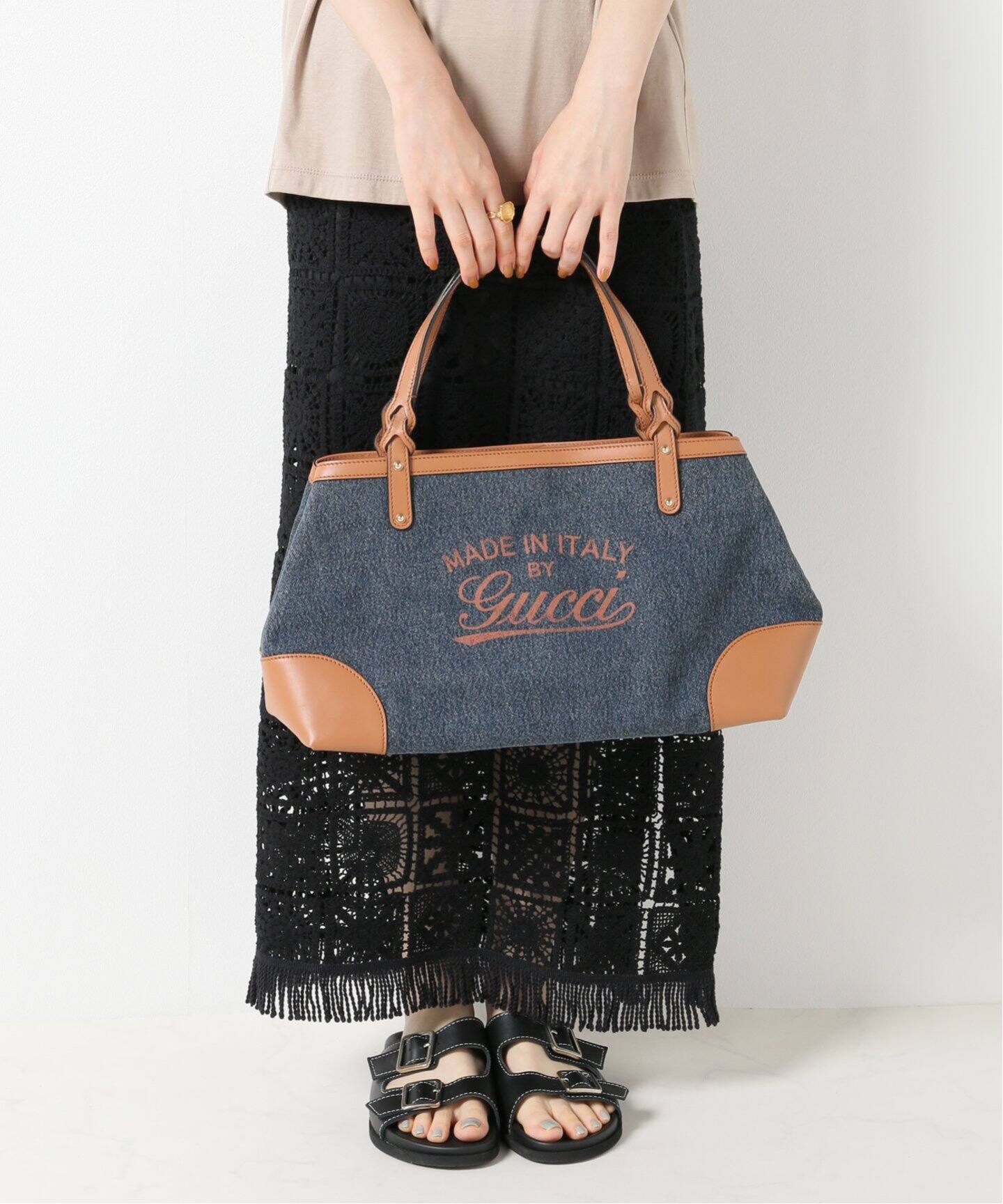VINTAGE GUCCI デニムトートバッグ（トートバッグ）｜DECOUVERTE  