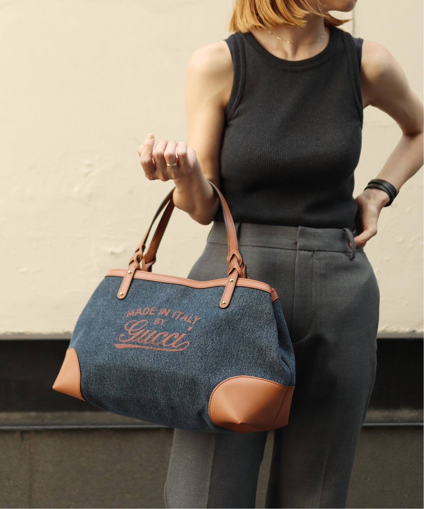 VINTAGE GUCCI デニムトートバッグ（トートバッグ）｜DECOUVERTE 